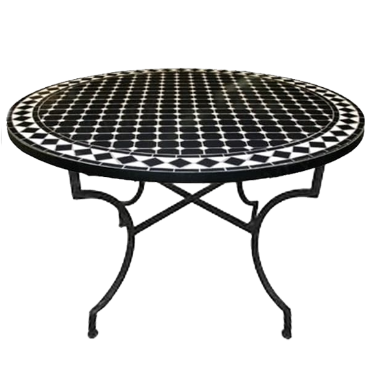 Mosaic table two-tone 120 cm