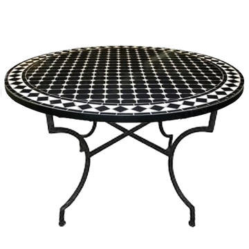 Mosaic table two-tone 120 cm