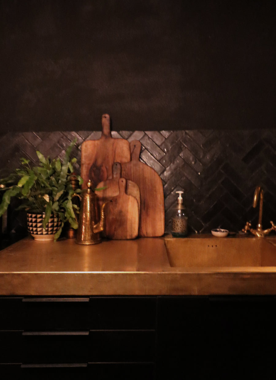 Custom-made brass sink