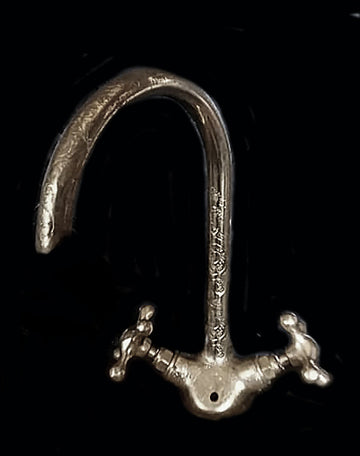 Mixer tap chrome, engraved