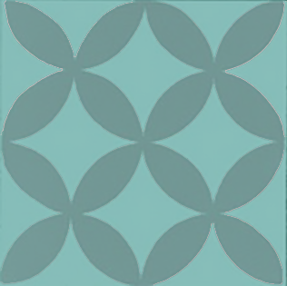 Marockanskt kakel Rio teal-teal
