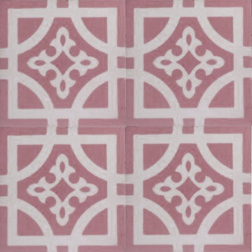 Marockanskt kakel Madrid. rosa-vit