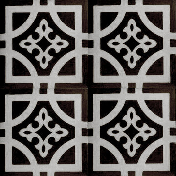 Marockanskt kakel Madrid. black-white