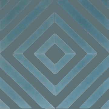 Marockanskt kakel Babel-teal grå