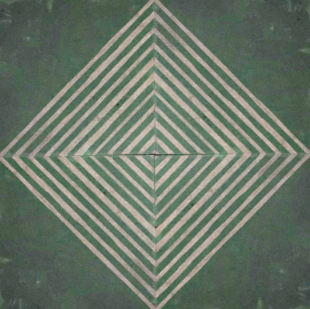 Marockanskt kakel DAKAR. green white