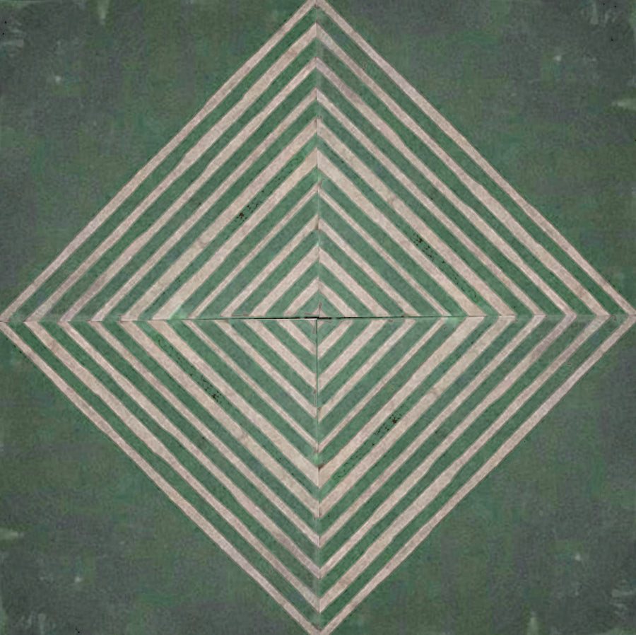 Marockanskt kakel DAKAR. green white