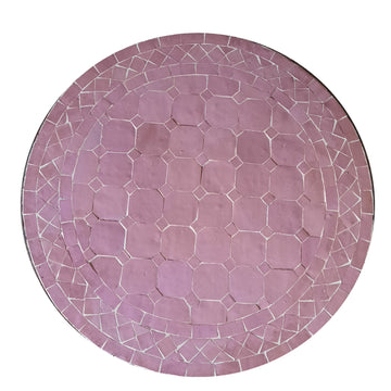 Mosaikbord rosa 60 cm