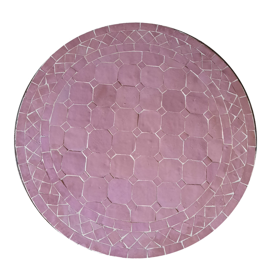 Mosaikbord rosa 60 cm