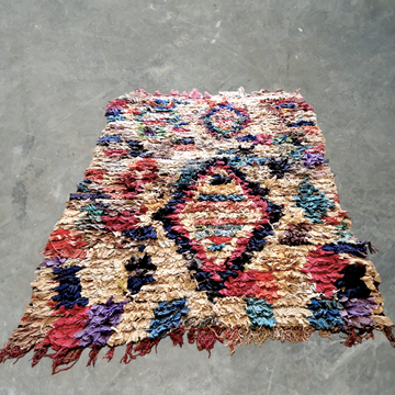 Rug in recycled material.