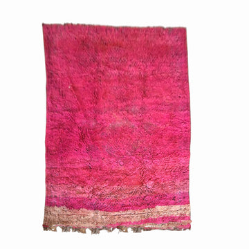 Vintage rug cerise pink. Unique.