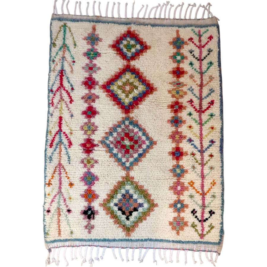 Hand-knotted Moroccan Berber rug