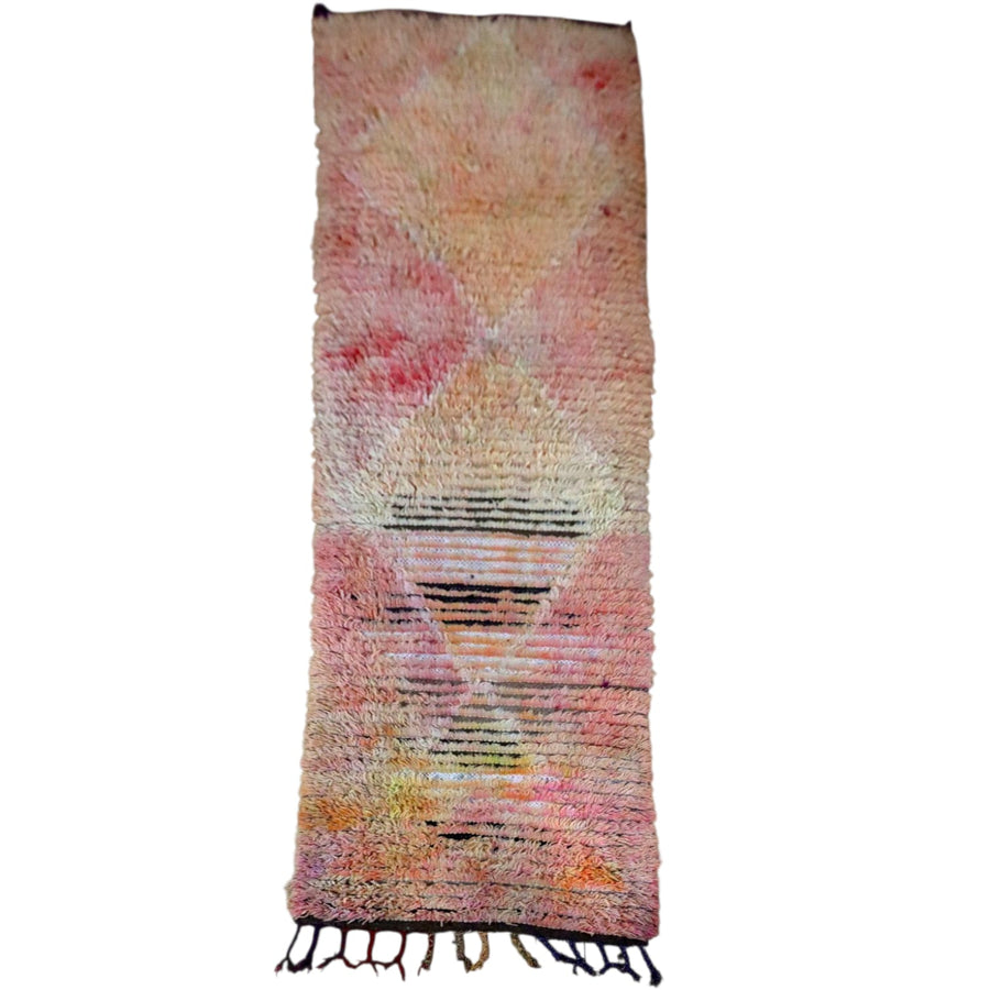 Vintage long and narrow Moroccan rug