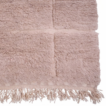 Warm Beige Berbermatta i 100% Ull