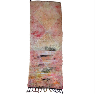 Vintage long and narrow Moroccan rug