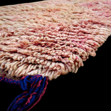 Vintage long and narrow Moroccan rug