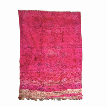 Vintage rug cerise pink. Unique.