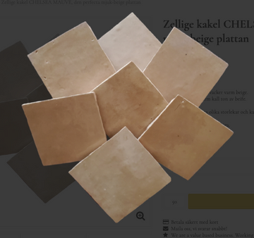 Zellige tiles CHELSEA MAUVE, the perfect soft-beige tile