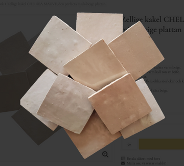 Zellige tiles CHELSEA MAUVE, the perfect soft-beige tile