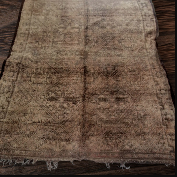 Vintage Moroccan Rug, Faded Brown