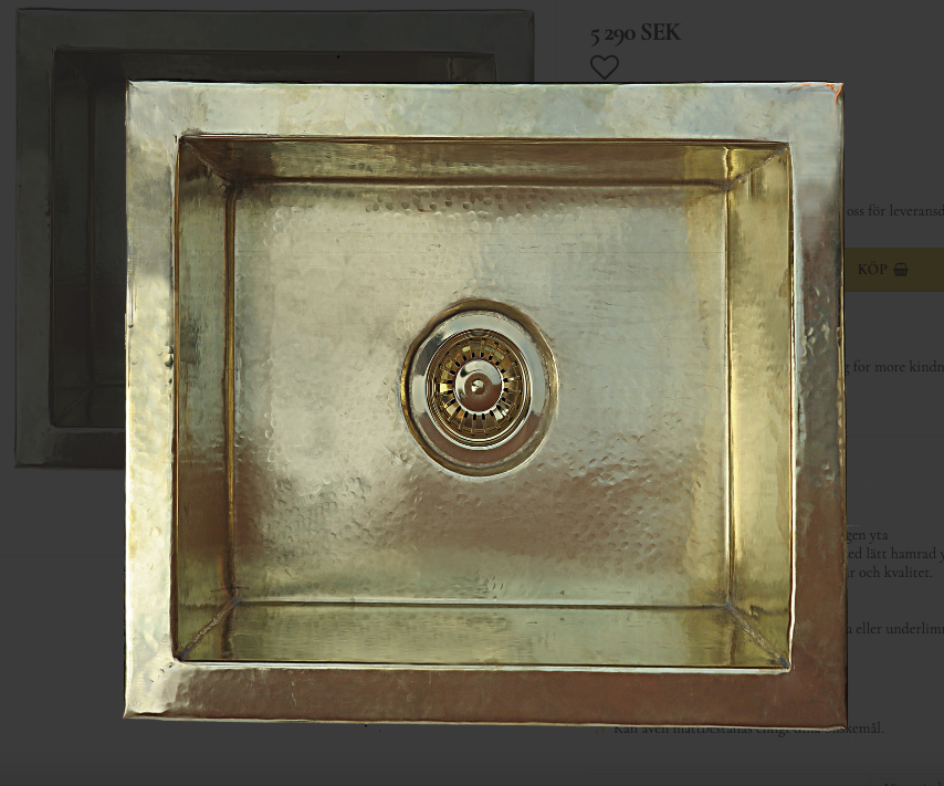 Sink brass