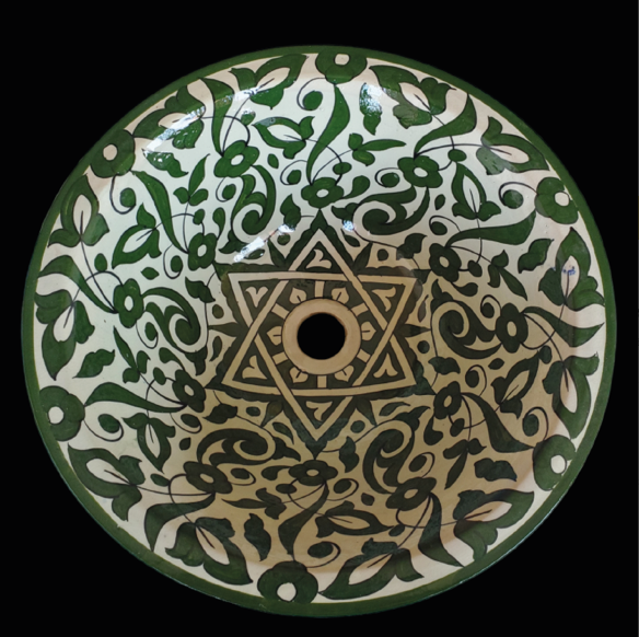 Hand-painted sink