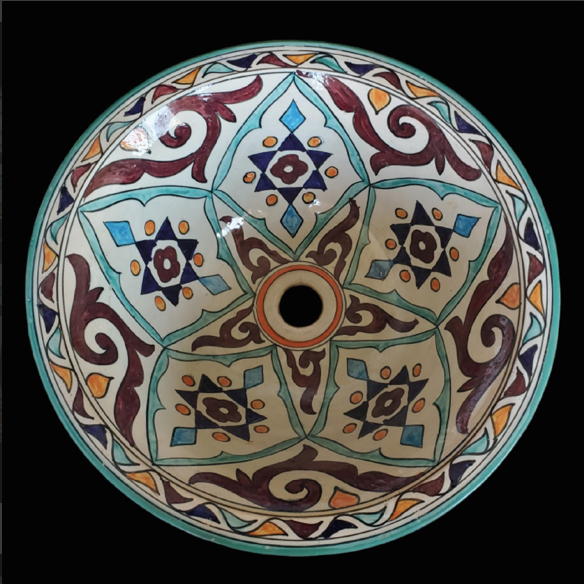 Hand-painted sink