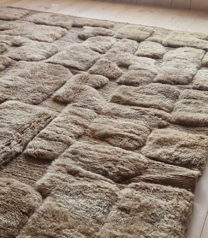 Handknotted Berber rug
